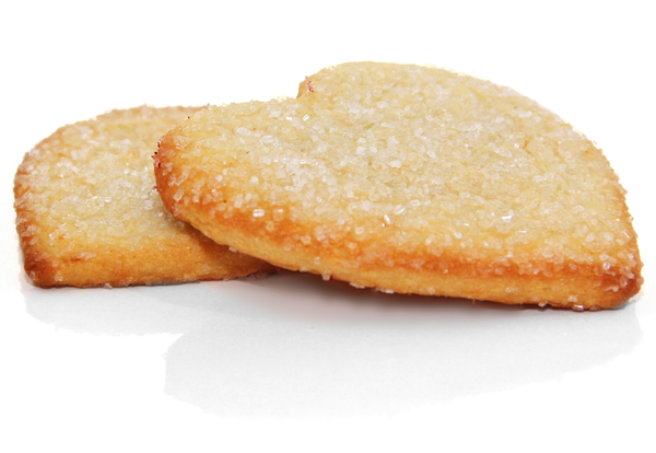 Lemon Shortbread Heart Cookie